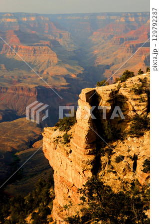 Hazy Sky Day At The Grand Canyon Arizona Hazy Sky Day At The Grand Canyon Arizona 129792287