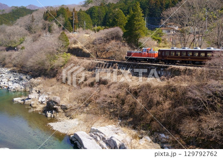 トロッコ列車　わたらせ渓谷鐵道 129792762