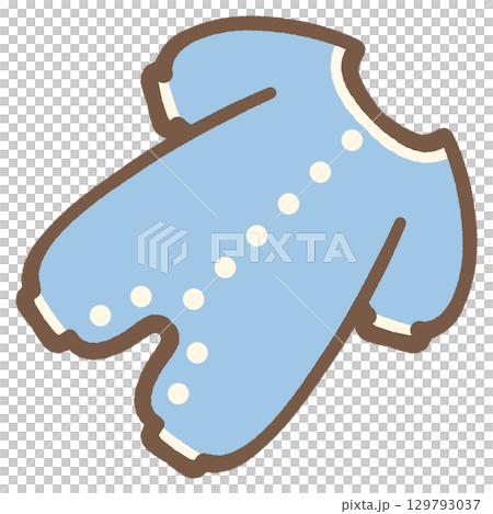 Cute romper icon illustration material Cute romper icon illustration material 129793037