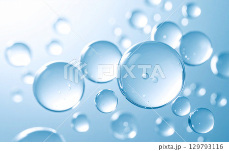 水分の背景テクスチャ	 129793116