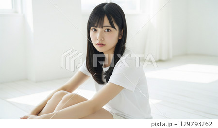 美脚の若い女性 ビューティーイメージ 美脚の若い女性 ビューティーイメージ 129793262