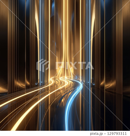 光彩の流れる空間 129793311