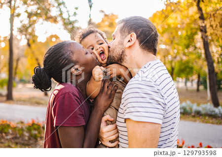Shared Smiles: Family's Circle of Love 129793598