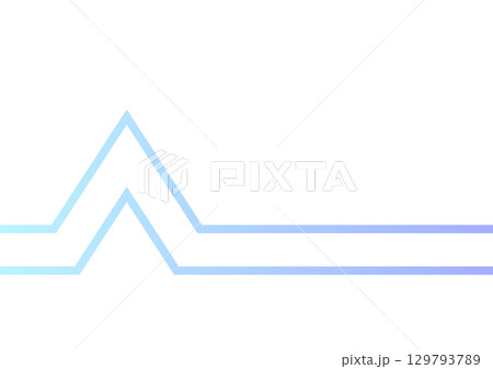 テクノロジー感ある青い抽象波形ライン テクノロジー感ある青い抽象波形ライン 129793789