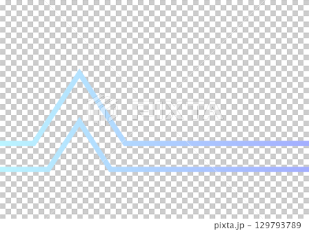 Technological blue abstract wave lines 129793789