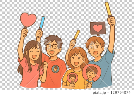 推し活男女 129794074