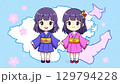 双子の女の子 129794228