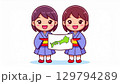 双子の女の子 129794289