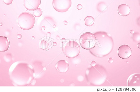 ピンク色の水分の背景テクスチャ ピンク色の水分の背景テクスチャ 129794300