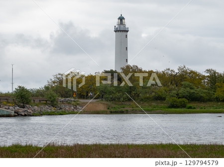 The "Long Erik" lighthouse on the northern tip of island Oland, Sweden. The "Long Erik" lighthouse on the northern tip of island Oland, Sweden. 129794579