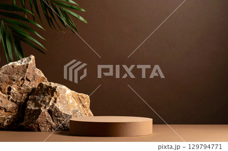 シンプルな茶色の背景 シンプルな茶色の背景 129794771