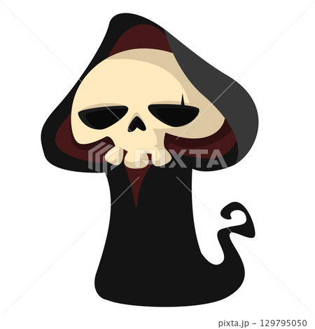 Funny cartoon grim reaper character design. Funny cartoon grim reaper character design. 129795050