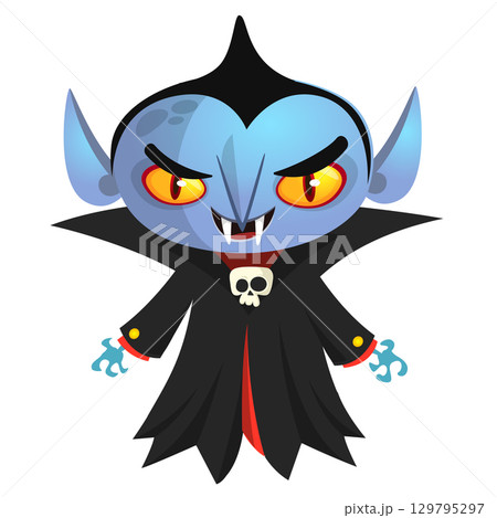 Cute cartoon vampire character design Cute cartoon vampire character design 129795297
