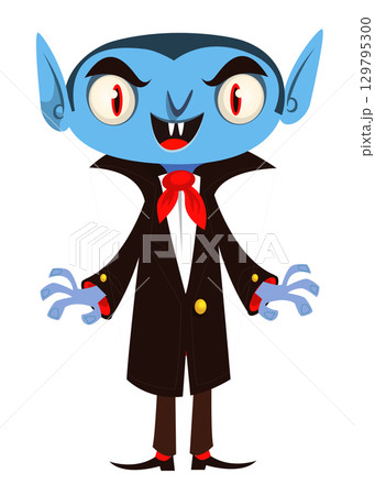 Cute cartoon vampire character design Cute cartoon vampire character design 129795300