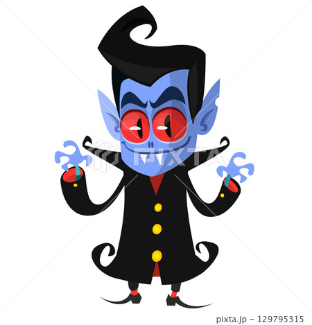 Cute cartoon vampire character design Cute cartoon vampire character design 129795315