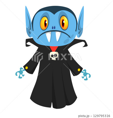 Cute cartoon vampire character design Cute cartoon vampire character design 129795316