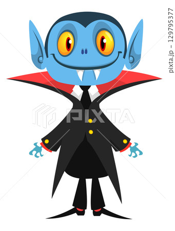 Cute cartoon vampire character design Cute cartoon vampire character design 129795377