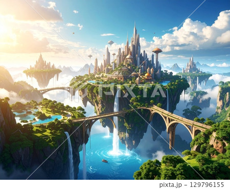 異世界の浮島の国 129796155