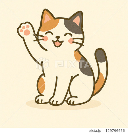 お座り猫 129796636