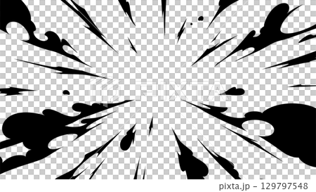 Radial smoke effect silhouette background_16:9 Radial smoke effect silhouette background_16:9 129797548