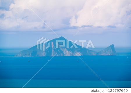 Overlooking Guishan Island and Lanyang Plain from Dongshan, Yilan, Taiwan. Overlooking Guishan Island and Lanyang Plain from Dongshan, Yilan, Taiwan. 129797640