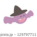 かわいいコウモリのハロウィン素材 129797711