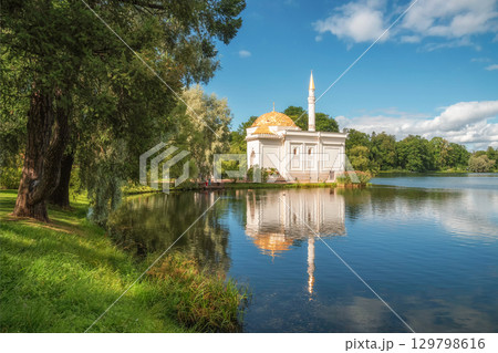 Turkish bath in Catherine Park at Tsarskoye Selo Turkish bath in Catherine Park at Tsarskoye Selo 129798616