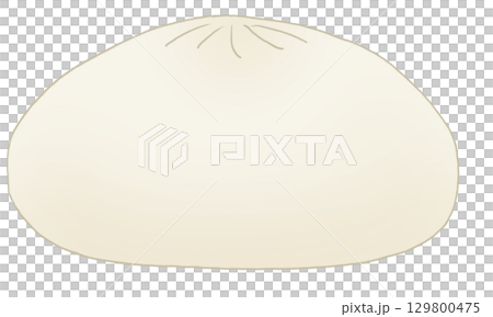 Simple meat bun illustration 129800475
