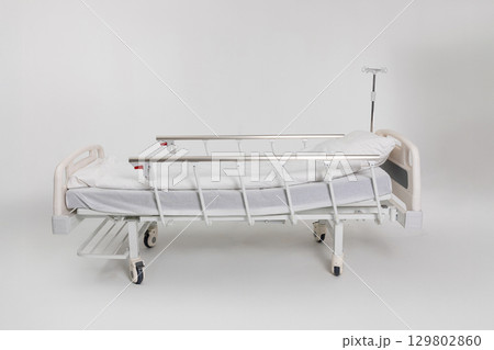 A Modern Hospital Bed tailored for Patient Care, Comfort, and Effective Recovery Processes 129802860