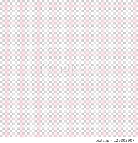Pink White Plaid Gingham Hand Drawn Background Pattern Overlay 129802907