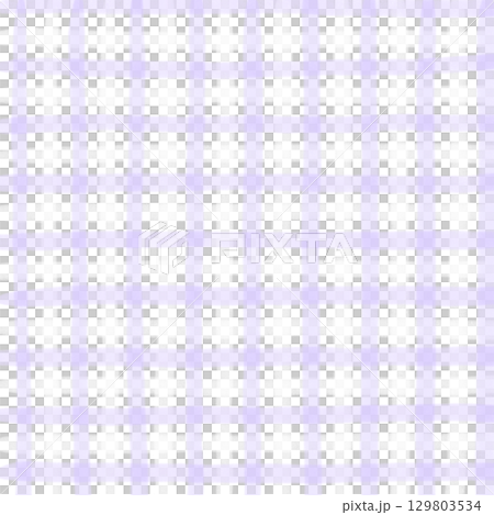 Purple White Plaid Gingham Madras Check Hand Drawn Background Pattern Overlay 129803534