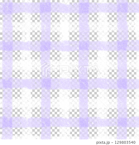 Purple White Plaid Gingham Madras Check Hand Drawn Background Pattern Overlay Purple White Plaid Gingham Madras Check Hand Drawn Background Pattern Overlay 129803540