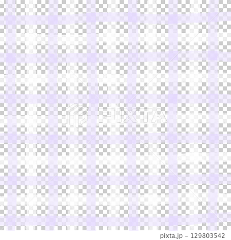 Purple White Plaid Gingham Madras Check Hand Drawn Background Pattern Overlay 129803542