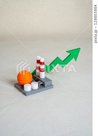 Industrial growth. Development of economy and production. Energy sector. 129803984
