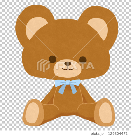 坐姿的泰迪熊 129804471