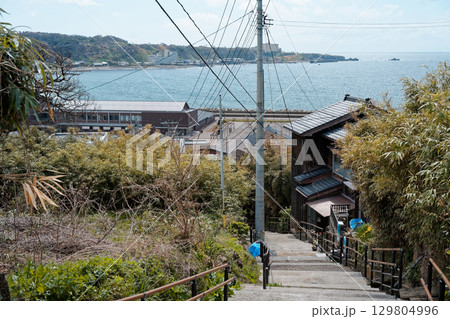 佐渡ヶ島の街並み 佐渡ヶ島の街並み 129804996