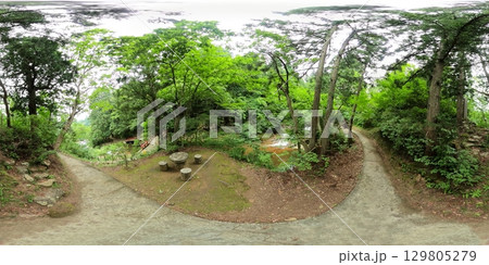 銀山温泉の渓流　VR写真 129805279