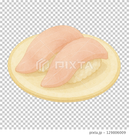 [壽司]長鰭鮪魚插圖 129806009