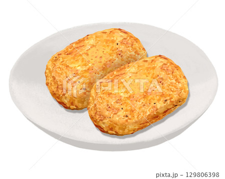 カニクリームコロッケ皿付き（2個） 129806398