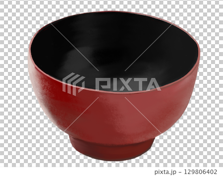Red bowl (black inside) 129806402