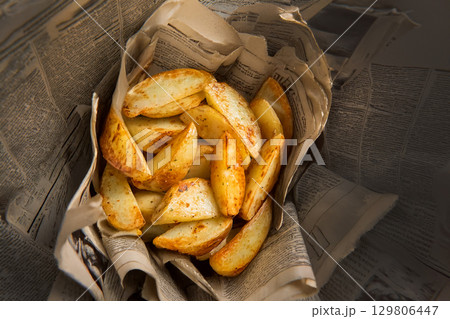 ジャーマンポテト German fried potatoes outdoors ジャーマンポテト German fried potatoes outdoors 129806447