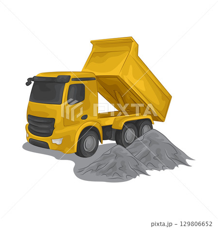 Illustration of Dump Truck 129806652