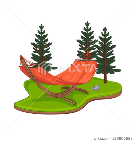 Illustration of Hammock Illustration of Hammock 129806685