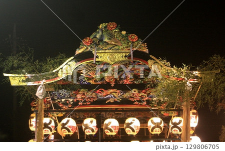 ｢世良田祇園まつり(2025.7.26)｣ 華麗に まつり化粧された大門屋台 八坂神社 夏の祭礼 129806705