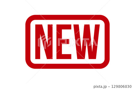 NEW Rubber Stamp. Red NEW Rubber Grunge Stamp Seal Vector Illustration - Vector 129806830