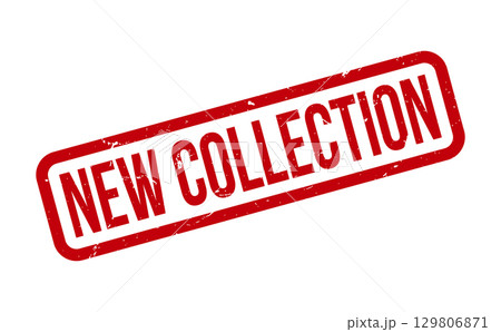 New Collection Rubber Stamp. Red New Collection Rubber Grunge Stamp Seal Vector Illustration - Vector 129806871
