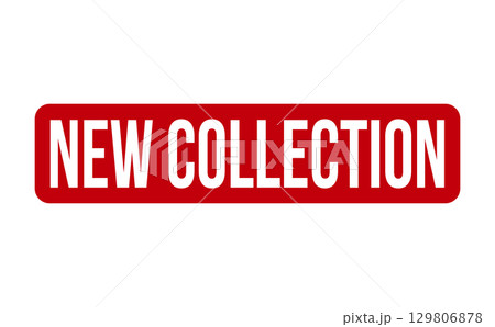 New Collection Rubber Stamp. Red New Collection Rubber Grunge Stamp Seal Vector Illustration - Vector 129806878