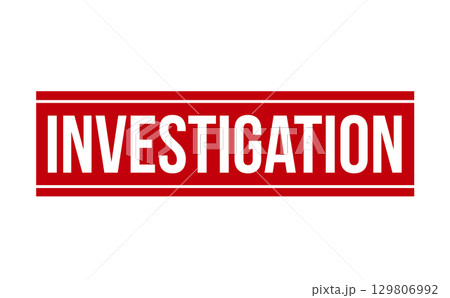 Investigation Rubber Stamp. Investigation Rubber Grunge Stamp Seal Vector Illustration - Vector 129806992