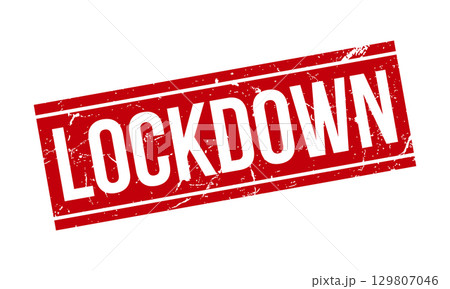 Lockdown Rubber Stamp. Red Lockdown Rubber Grunge Stamp Seal Vector Illustration - Vector Lockdown Rubber Stamp. Red Lockdown Rubber Grunge Stamp Seal Vector Illustration - Vector 129807046