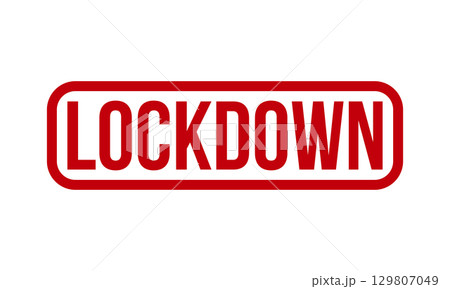 Lockdown Rubber Stamp. Red Lockdown Rubber Grunge Stamp Seal Vector Illustration - Vector Lockdown Rubber Stamp. Red Lockdown Rubber Grunge Stamp Seal Vector Illustration - Vector 129807049